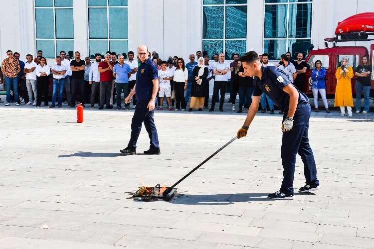 Malatya'da MASKİ Personeline Yangınla Mücadele Eğitimi Verildi
