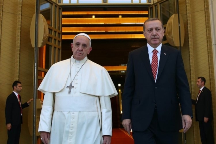Cumhurbaşkanı Erdoğan, Gazze için Papa ile Görüştü